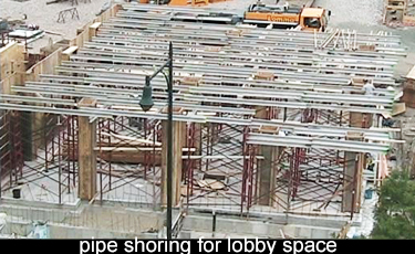 this is the building lobby. Formwork is atypical because this is the building lobby. 